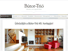 Tablet Screenshot of butortrio.hu